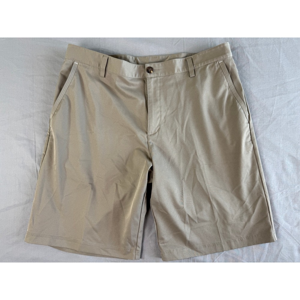 Adidas ClimaCool Golf Shorts Mens Size 36 Vented Beige Performance Athletic‎